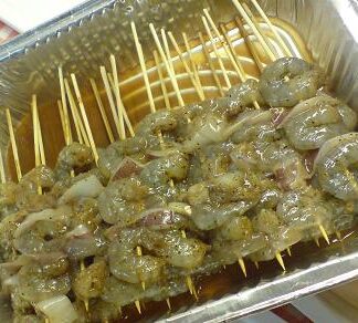Seafood Kebab